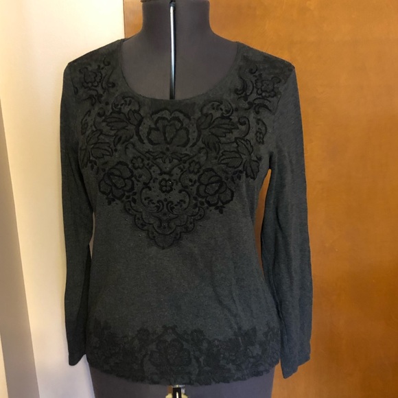 Tops - Beautiful Karen Scott LS Top